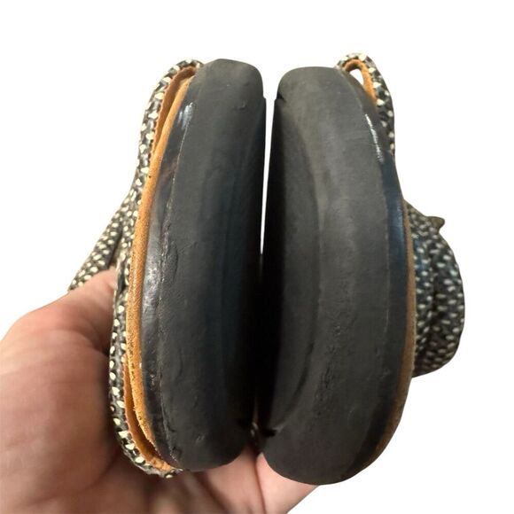 Fitflop Womens Barely Dotted Snake Slingback Sandals Size US 11 Black White - Picture 7 of 9